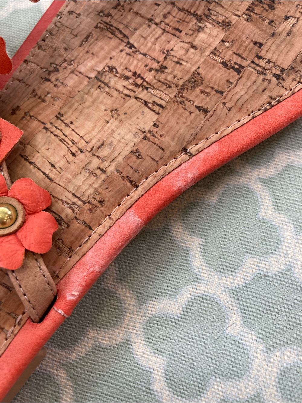 YellowBox Coral Floral Leather Honeysuckle Sandal - Picture 9 of 9